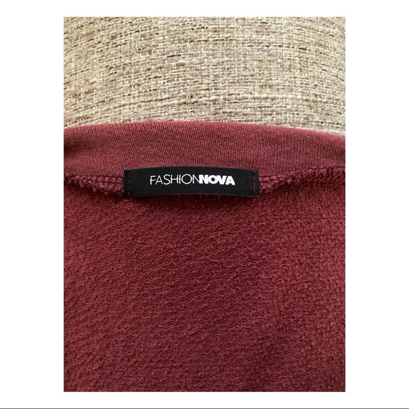 Fashion Nova Cropped VIBES Sweatshirt - Picture 5 of 7